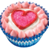 Heart Ice Cream Cupcake