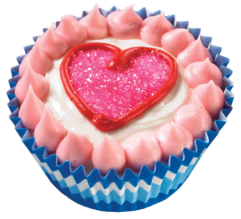 Heart Ice Cream Cupcake