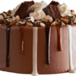 Chocolate Rocky Road Brownie Ice Cream Cake